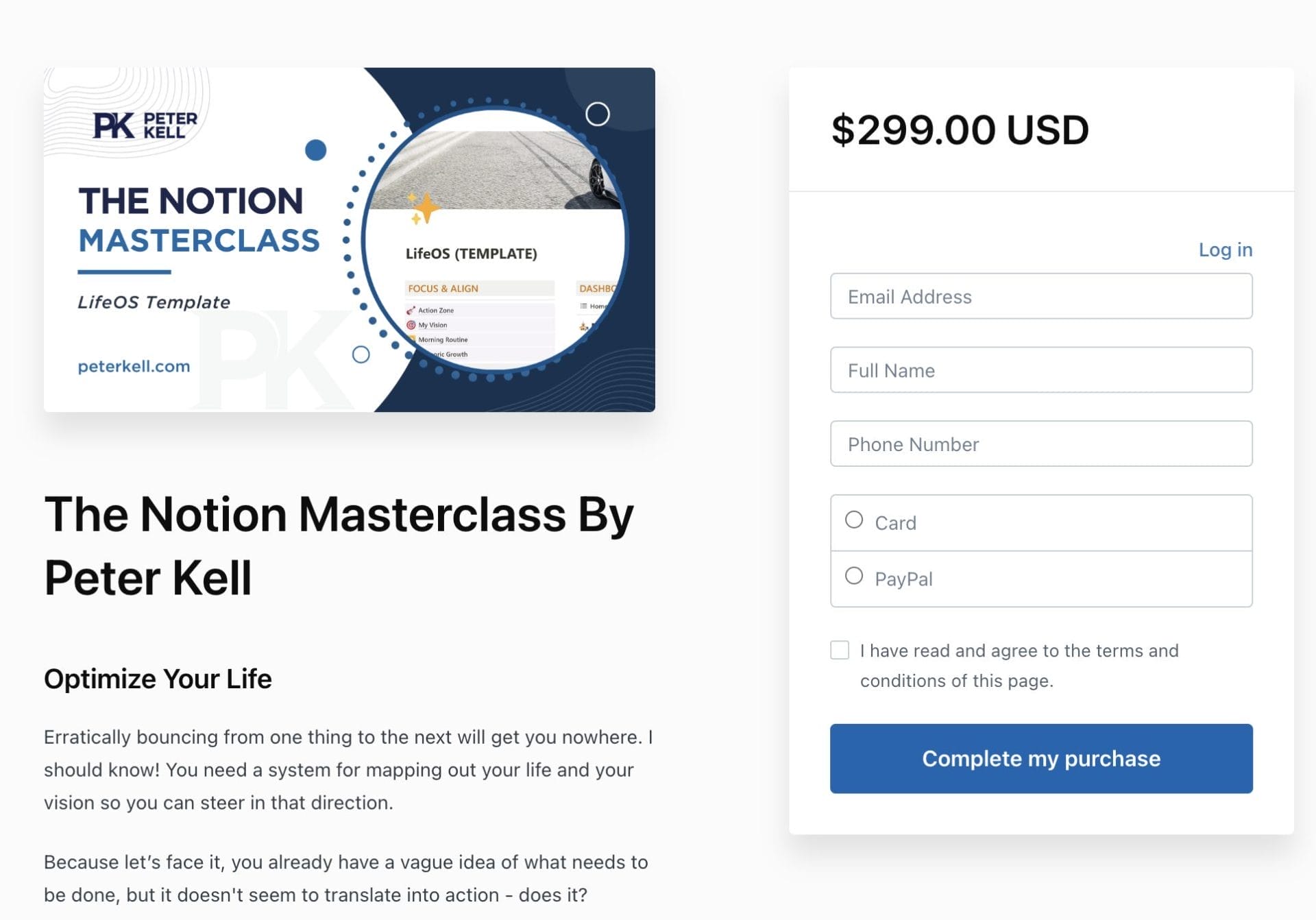 Peter Kell – The Notion Masterclass